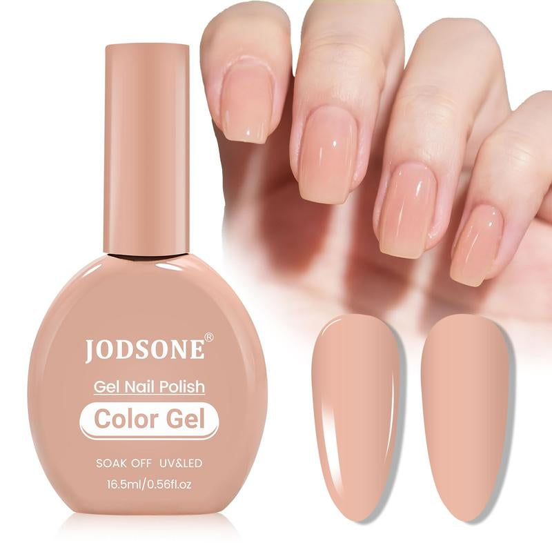 JODSONE 16.5Ml Same Color Same Bottle Gel Nail Polish Burgundy Glossy Long Lasting Elegant Noble Girl Women'S Holiday Gift