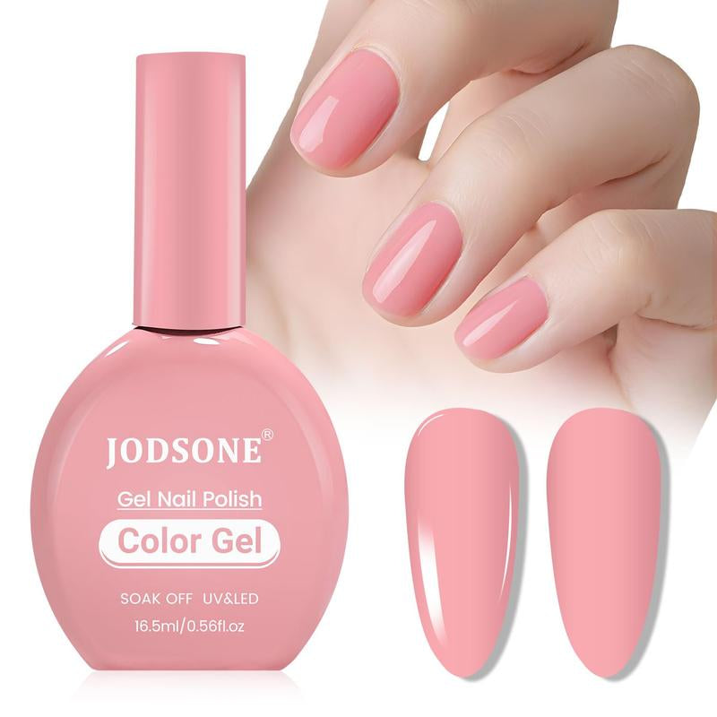 JODSONE 16.5Ml Same Color Same Bottle Gel Nail Polish Burgundy Glossy Long Lasting Elegant Noble Girl Women'S Holiday Gift